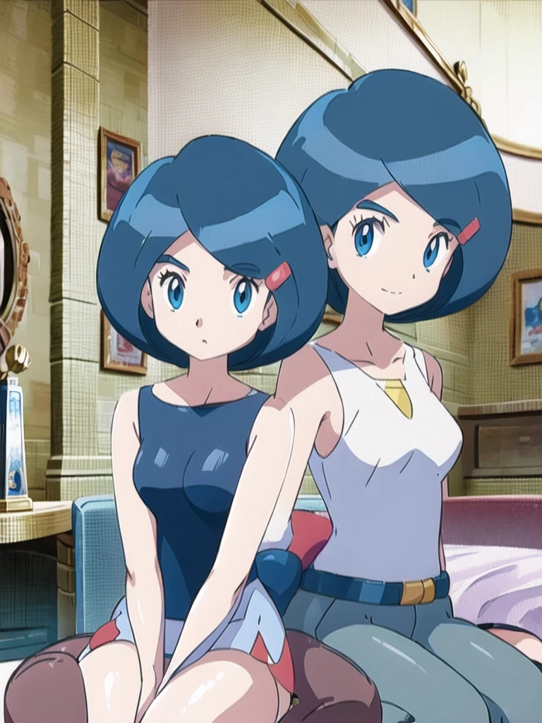 1girl,  solo, johanna \(pokemon\), cowboy shot, 
