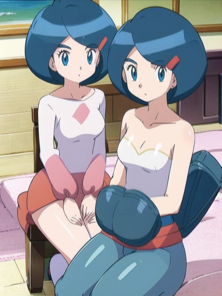 1girl, solo, johanna \(pokemon\), cowboy shot,