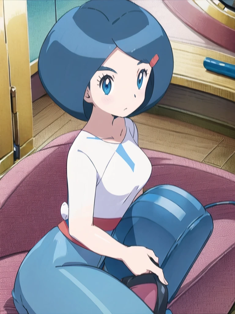1girl, solo, johanna \(pokemon\), cowboy shot,