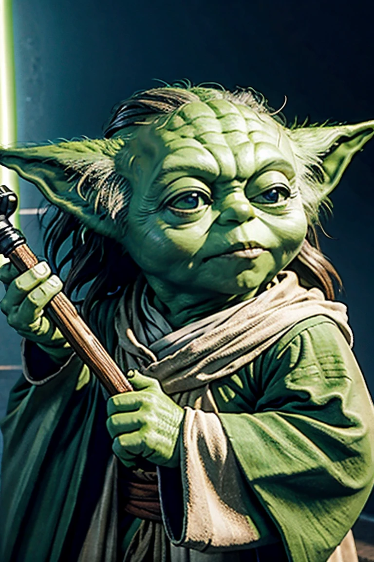 yoda with a mullet