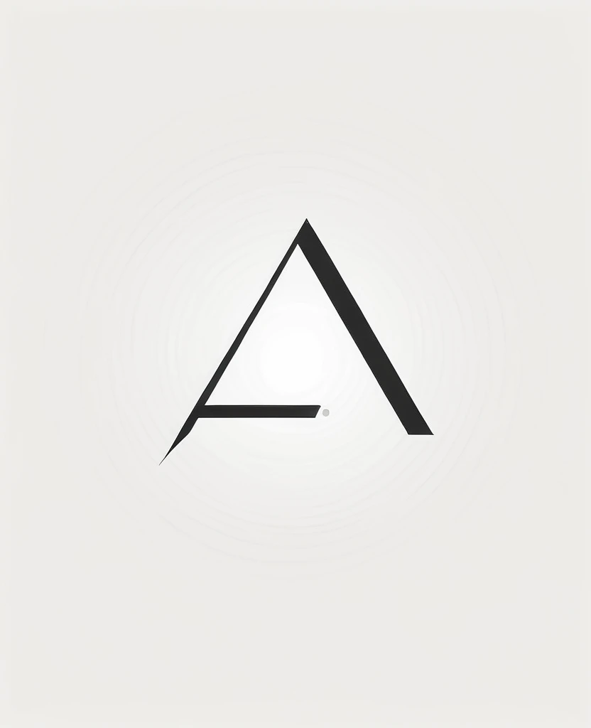 Letter a  logo minimalist simple design