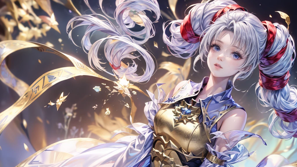 (8k, 最high quality, masterpiece: 1.2), ,beautiful girl,blue sky,Purple eyes,sacred,Dynamic pose,One Girl,Lakeside(the best品質を最高に8k, CG, Beautiful and exquisite upper body, , Complex facial features, Almond Eyes, Exquisite eye makeup, Long eyelashes fluttering, Blinking big eyes, (masterpiece, 最high quality, the best, Official Art, Beautiful and beautiful, Long-term exposure: 1.2), Smooth movement, Attractive patterns, 1 girl, (Long sleeve dress: 1.3), Delicate face, Exposing shoulders, ,Detailed Background, Delicate face,,  Ethereal atmosphere,gem,One Girl,goddess，Delicate and beautiful face,Flowing，Perfect balance, Detailed clothing details,Cinema Lighting, Film Grain, Fujicolor, masterpiece, Textured skin, Very detailed, Attention to detail, high quality, High resolution,thunder,electricity