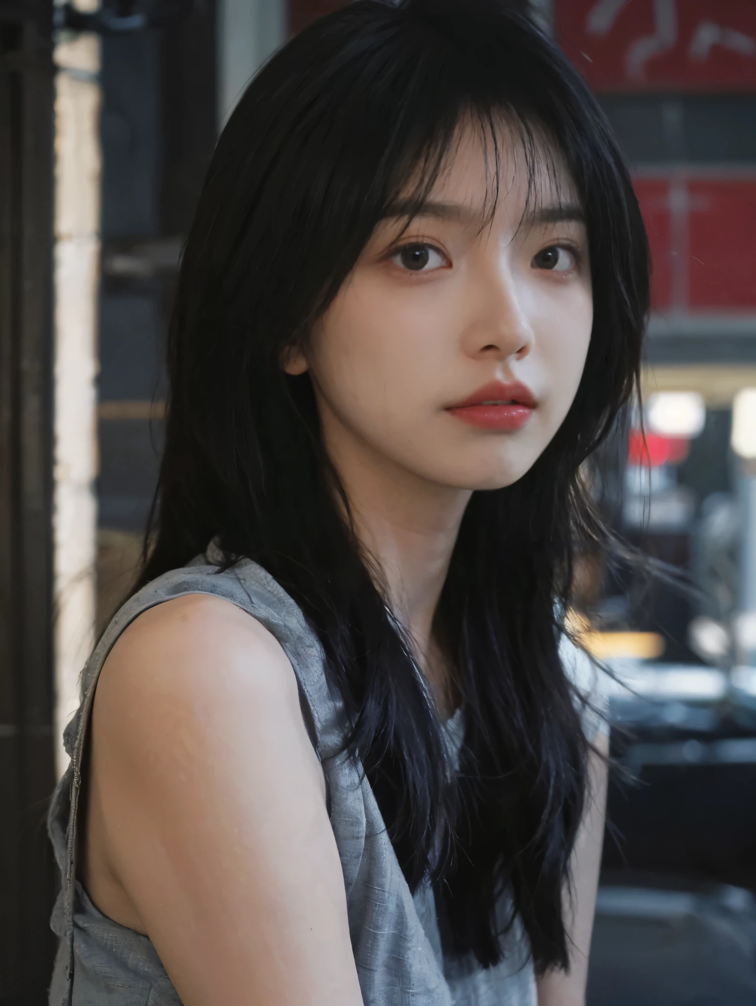 high quality, best quality, Reality, RAW photos, Practical, Ultra-realistic 8K CG, Ultra Detailed, HD, masterpiece, 1 girl, 18 years old, Female beautiful face, Soft face, elegant, Long hair, blue eyes, Light blue eyes, close up, Intricate details, Detailed texture, Fine details, front , Female natural body, Sexy, Very beautiful young female face,