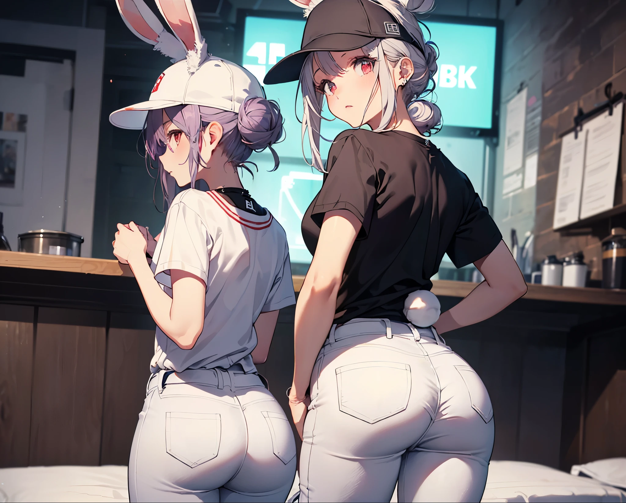 女の子1人, nackt, von hinten, spread ass cheeks, pooping