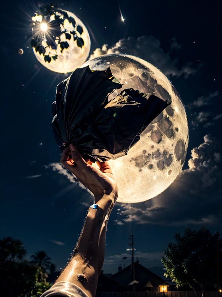 The moon is so big I can reach out and touch it