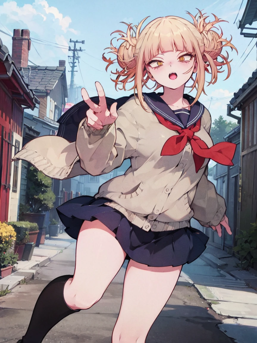  toga himiko、Official Art、masterpiece、Super Resolution、Highest quality、Faithful to the original、thigh、Knee-high boots
