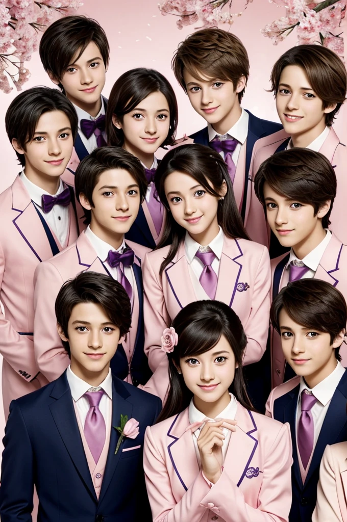 The shoujo Ouran high school host club series has 6 boys and 1 girl, who will change genders, the 6 boys will become 6 girls, and the only girl, haruhi, will become a boy. Ouran high school hosts club studio bones