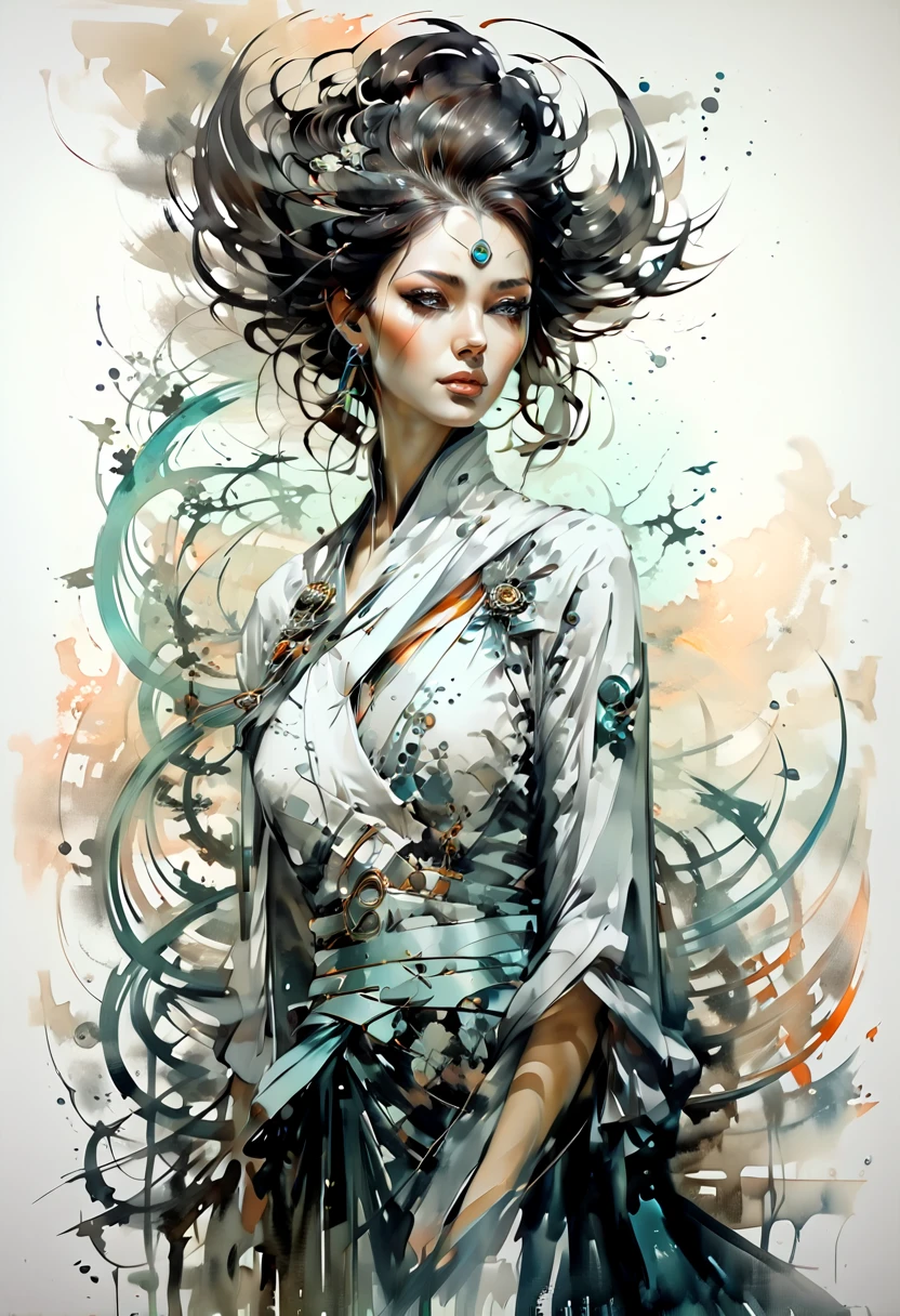 Beautiful neofuturistic woman,Same Ol’ Mistakes ,style of Peter Mohrbacher --ar 9:16