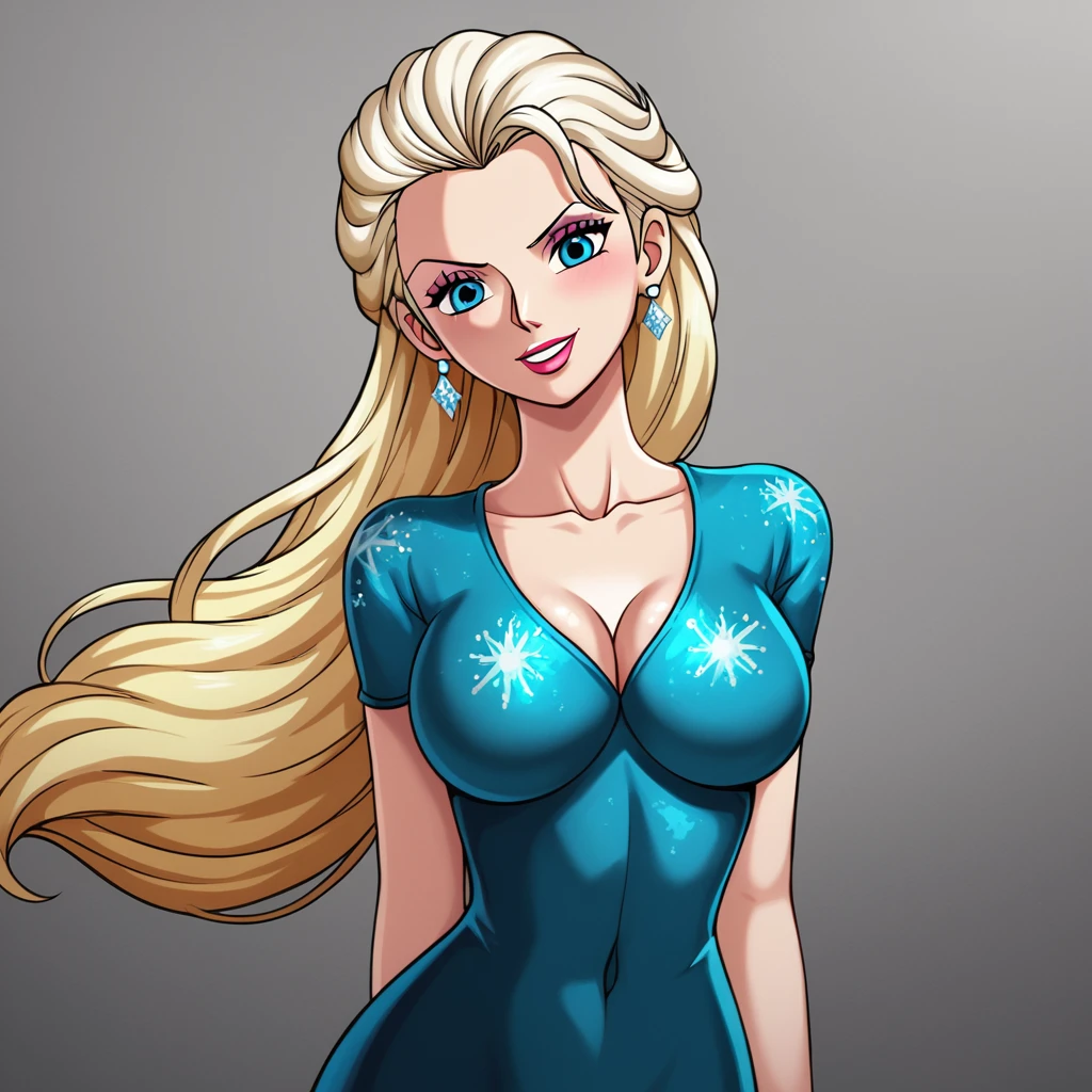 Imagine Disney Princess Elsa as if she were a character from the anime One Piece