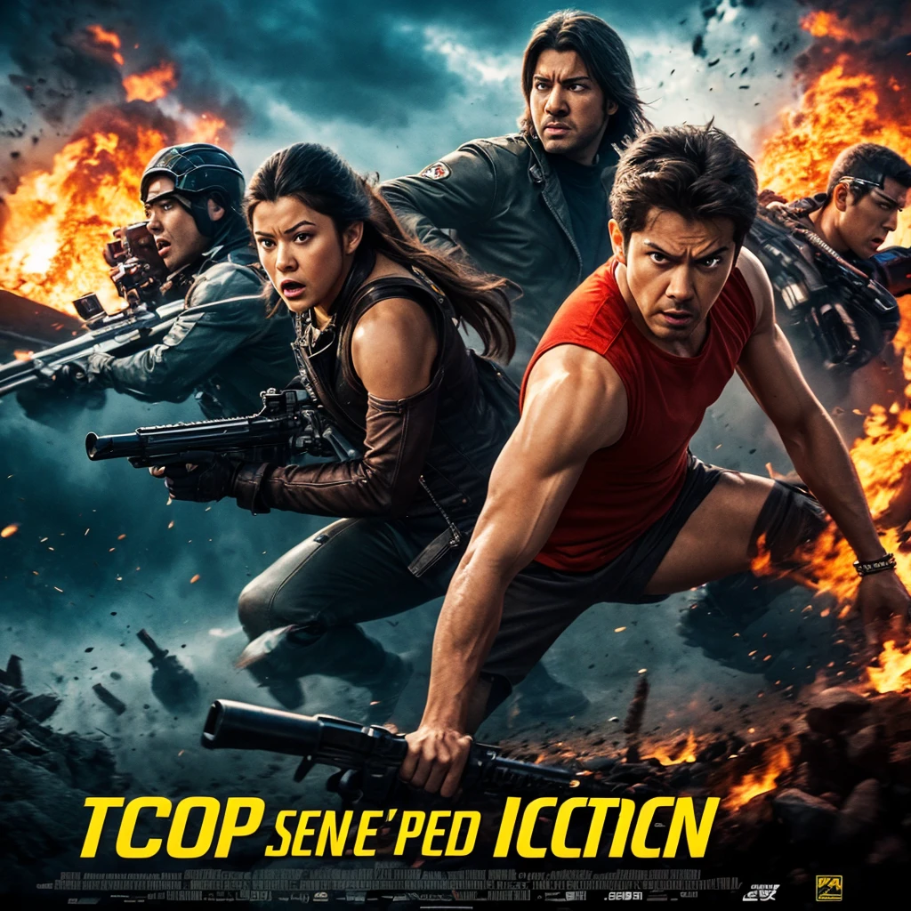 Top speed title action movie poster