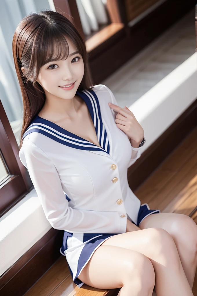 Sexy women、Multiple women、High-quality images、Full body image、Beautiful thighs、Korean women、A mocking smile、Low - Angle、Beautiful eyes、Arrogant woman、Cute Face、Long, slender legs、Sailor suit、Cleavage、Confident woman、Dominant Femdom、The winner is a woman、Contemptuous gaze