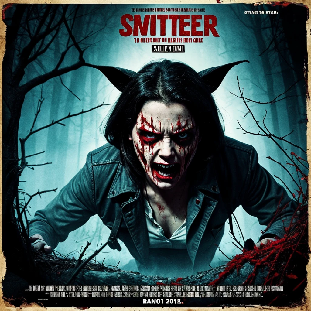 title slasher thriller horror movie poster