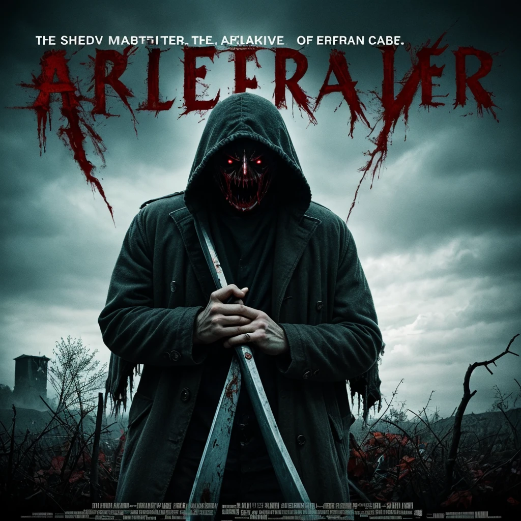 title slasher thriller horror movie poster