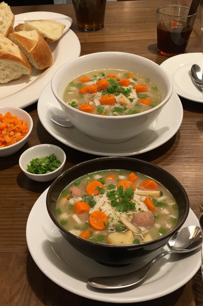 A lot of soup