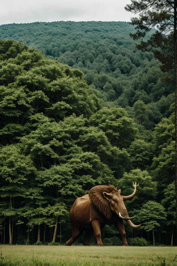 A giant defending a forest