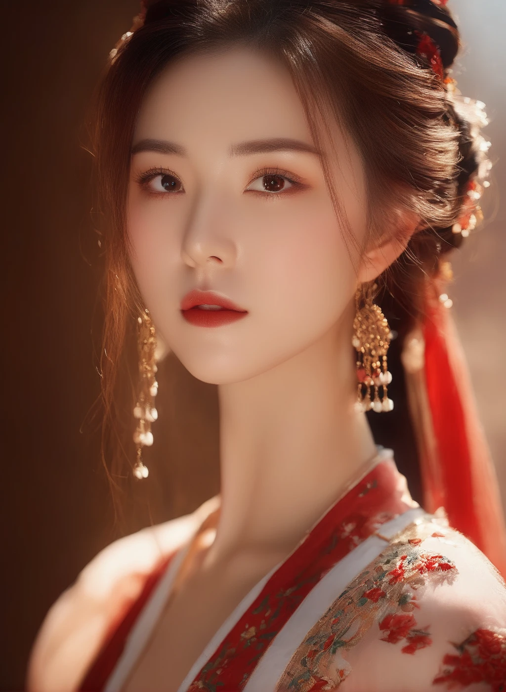 (masterpiece, best quality, Super detailed, best shadow), (Detailed background), (delicate face), high contrast, (best lighting, extremely delicate and beautiful), rich and colorful, Ultra-detailed, dramatic light, Beautiful background, intricate details, (1 girl, alone, rich and colorful hair, sharp face, red eyes, hair between eyes, dynamic angle, red clothes), looking at the audience, blood spatter,(Broken Grassach Circle, in the room, whole body, Detailed eyes, beautiful eyes, 8k, 4k, best quality, masterpiece, beautiful eyes, realism