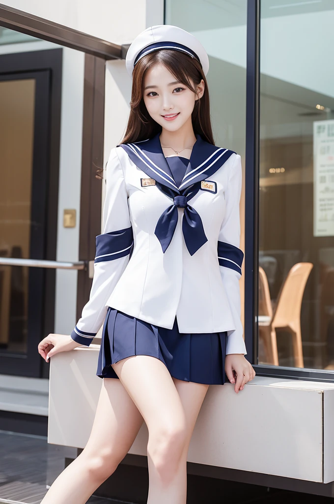 Sexy women、Multiple women、High-quality images、Full body image、Beautiful thighs、Korean women、A mocking smile、Low - Angle、Beautiful eyes、Arrogant woman、Cute Face、Long, slender legs、Sailor suit、Cleavage、Confident woman、Dominant Femdom、The winner is a woman、Contemptuous gaze