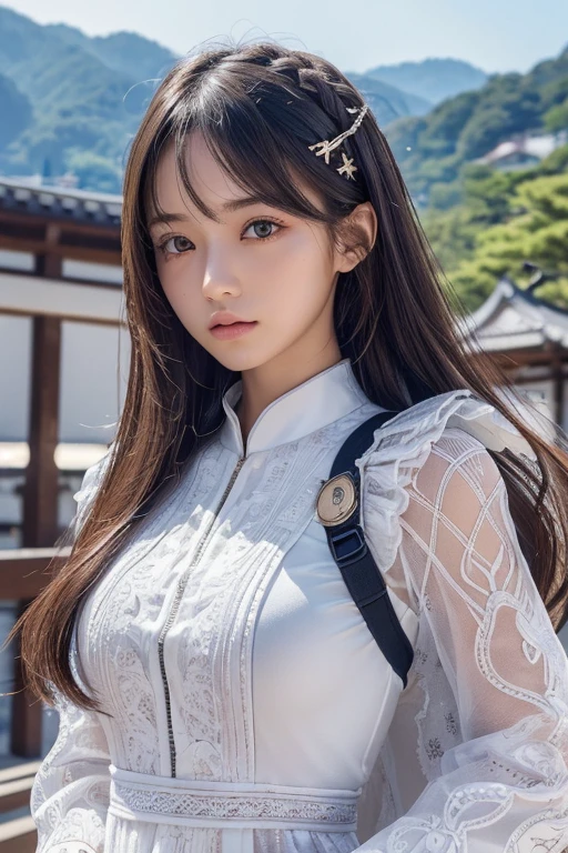 (Ultra quality:1.2), (Ultra detailed:1.2), (Ultra detailed clothes:1.2), (Ultra detailed face:1.2), (Ultra detailed eyes:1.2), (Ultra detailed body:1.2), (Ultra detailed weapons:1.2), young girls, japan , different hair colors, school in the background