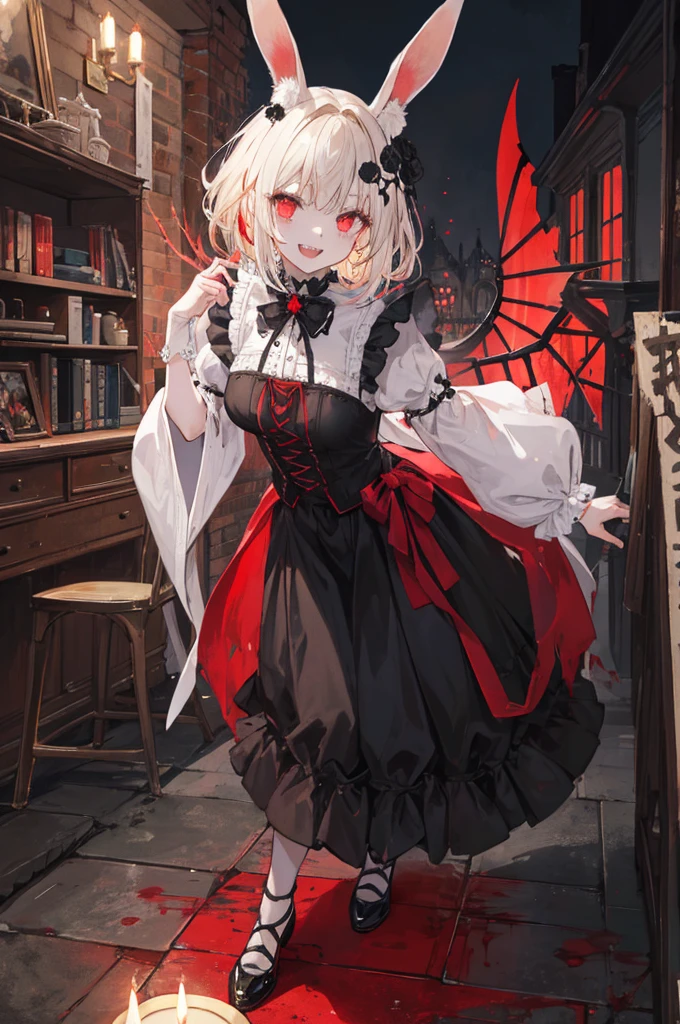masterpiece, Highest quality, High resolution,(Highest quality,4K,High resolution,masterpiece:1.2),Very detailed,Realistic:1.37,masterpiece, Highest quality, Exquisitely crafted, woman, beautiful, elegant, smile, Blood, iridescent Long Hair, bangs, skirt, shirt, Long sleeve, Frills, shoes, (Red and Black:1.4), flower, spooky, Horror, 頭蓋Bones, Long Hair, Black Hair, Candles, Blood, hair flower, Dead, hair ornaments, Bone, doll, 頭蓋Bone, skeleton, Horror (theme),spooky altar background,Dark fantasy,Red color scheme,Ominous atmosphere,eyeを引く,Storytelling,anatomy,Anime Style,Concept Art,beautiful細部までこだわった顔と (((赤いeye ))),A terrifying ritual ,Satanic Ritual,Premature death,Misconduct,クレイジーなsmile,Scythe Face,Girl Monster, beautiful, Delicate facial features, 鋭いeye, Sharp Fangs, 青White skin, blonde,robot,Cursed Painting, Dark Background, Cinema Lighting, Dramatic Shadows, Gothic style, Gloomy atmosphere, Dark fantasy, One Girl, , Please open your mouth wide, Open your mouth and baring your teeth,Sharp teeth like a beast, Wide lips, very wide mouth, Vermilion cheeks, ,(Bloodしぶき:1.4),Scary smile, smile,Fallen angel design, ねじれたsmile、Bloodまみれの、頭からの出Blood,、Bloodしぶき、,(Bloodしぶき:1.4),Crossbones, 頭蓋Bone,Horror 一人の男の子, Cream colored hair, Gray Hair, Pearly hair, nice boy, Bunny ears, Loose-fitting clothing, Larger clothes, dark red eye, eyeの下のたるみ, dark circles under eye, やみcute, Fluffy hair, Voluminous Hair, skinny, slim, very skinny, Androgynous, cute, spooky, short hair, Horror, Faded colors, White skin, spooky, Unnaturally thin, I'm hungry, eye, eye in background, sharp eye, Long eyelashes, Under the eyelashes, Loose shorts, レースshirt, Frillsshirt, Tie the ribbon'head, Detailed clothing, A loose cardigan, Open cardigan, 滴るBlood, that'terrible, nightmare, Haunted, stitch, patchwork, string, Injury, hell, Injury on arms, self-harm, cut, Black Fingers, factory, Abandoned, A dismembered ghost,Many heads,Many heads,Lots of faces,Multiple faces,Multiple Girls,Frolicking Girl,複数のwoman,tea ,クレイジーなsmile,look up,Face shot,Scythe Face,Girl Monster, slave,beautiful, Detailed portrait, Delicate facial features, 鋭いeye, Sharp Fangs, 青White skin, Thick chain, Dark Background, Cinema Lighting, Dramatic Shadows, Gothic style, Gloomy atmosphere, Dark fantasy, One Girl, , Please open your mouth wide, Open your mouth and baring your teeth,Sharp teeth like a beast, Wide lips, very wide mouth, Vermilion cheeks, ,(Bloodしぶき:1.6),Scary face, Laughter Witch design, ねじれたsmile、Bloodまみれの、頭からの出Blood,,、Bloodしぶき、,(Bloodしぶき:1.6),Crossbones, 頭蓋Bone, , Horrorスタイル, ((Fantasy Witch Costume)), ((Flowing white hair)), ,(Bloodしぶき:1.6),womanの曲線, Large Breasts, Thick thighs, Sexy flat stomach, Perfect hands, Perfect anime face, ((dark ta dress)), Are standing, ((邪悪なsmile)), ,(Bloodしぶき:1.6),Victorian cities, gaslight, Steam circulates, Moonlight Illumination, night lighting, A sky filled with stars and galaxies,disaster々new devil horns,,(Bloodしぶき:1.6),アニメゾンビWitch design, ねじれたsmile、Bloodまみれの、頭からの出Blood,,、Bloodしぶき、,(Bloodしぶき:1.6),Crossbones, 頭蓋Bone,,Photo Background,Wide Shot,Scythe Face,Girl Monster, slave,beautiful, Detailed portrait, Delicate facial features, 鋭いeye, Sharp Fangs, 青White skin, Thick chain, Dark Background, Cinema Lighting, Dramatic Shadows, Gothic style, Gloomy atmosphere, Dark fantasy, One Girl, , Please open your mouth wide, Open your mouth and baring your teeth,Sharp teeth like a beast, Wide lips, very wide mouth, Vermilion cheeks, ,(Bloodしぶき:1.6),Scary face, Laughter Witch design, ねじれたsmile、Bloodまみれの、頭からの出Blood,,、Bloodしぶき、,(Bloodしぶき:1.6),Crossbones, 頭蓋Bone, , Horrorスタイル,
