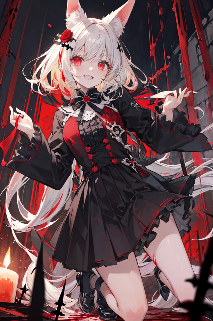 masterpiece, Highest quality, High resolution,(Highest quality,4K,High resolution,masterpiece:1.2),Very detailed,Realistic:1.37,masterpiece, Highest quality, Exquisitely crafted, woman, beautiful, elegant, smile, Blood, iridescent Long Hair, bangs, skirt, shirt, Long sleeve, Frills, shoes, (Red and Black:1.4), flower, spooky, Horror, 頭蓋Bones, Long Hair, Black Hair, Candles, Blood, hair flower, Dead, hair ornaments, Bone, doll, 頭蓋Bone, skeleton, Horror (theme),spooky altar background,Dark fantasy,Red color scheme,Ominous atmosphere,eyeを引く,Storytelling,anatomy,Anime Style,Concept Art,beautiful細部までこだわった顔と (((赤いeye ))),A terrifying ritual ,Satanic Ritual,Premature death,Misconduct,クレイジーなsmile,Scythe Face,Girl Monster, beautiful, Delicate facial features, 鋭いeye, Sharp Fangs, 青White skin, blonde,robot,Cursed Painting, Dark Background, Cinema Lighting, Dramatic Shadows, Gothic style, Gloomy atmosphere, Dark fantasy, One Girl, , Please open your mouth wide, Open your mouth and baring your teeth,Sharp teeth like a beast, Wide lips, very wide mouth, Vermilion cheeks, ,(Bloodしぶき:1.4),Scary smile, smile,Fallen angel design, ねじれたsmile、Bloodまみれの、頭からの出Blood,、Bloodしぶき、,(Bloodしぶき:1.4),Crossbones, 頭蓋Bone,Horror 一人の***, Cream colored hair, Gray Hair, Pearly hair, nice boy, Bunny ears, Loose-fitting clothing, Larger clothes, dark red eye, eyeの下のたるみ, dark circles under eye, やみcute, Fluffy hair, Voluminous Hair, skinny, slim, very skinny, Androgynous, cute, spooky, short hair, Horror, Faded colors, White skin, spooky, Unnaturally thin, I&#39;m hungry, eye, eye in background, sharp eye, Long eyelashes, Under the eyelashes, Loose shorts, レースshirt, Frillsshirt, Tie the ribbon&#39;head, Detailed clothing, A loose cardigan, Open cardigan, 滴るBlood, that&#39;terrible, nightmare, Haunted, stitch, patchwork, string, Injury, hell, Injury on arms, self-harm, cut, Black Fingers, factory, Abandoned, A dismembered ghost,Many heads,Many heads,Lots of faces,Multiple faces,Multiple Girls,Frolicking Girl,複数のwoman,tea ,クレイジーなsmile,look up,Face shot,Scythe Face,Girl Monster, slave,beautiful, Detailed portrait, Delicate facial features, 鋭いeye, Sharp Fangs, 青White skin, Thick chain, Dark Background, Cinema Lighting, Dramatic Shadows, Gothic style, Gloomy atmosphere, Dark fantasy, One Girl, , Please open your mouth wide, Open your mouth and baring your teeth,Sharp teeth like a beast, Wide lips, very wide mouth, Vermilion cheeks, ,(Bloodしぶき:1.6),Scary face, Laughter　Witch design, ねじれたsmile、Bloodまみれの、頭からの出Blood,,、Bloodしぶき、,(Bloodしぶき:1.6),Crossbones, 頭蓋Bone,　, Horrorスタイル, ((Fantasy Witch Costume)), ((Flowing white hair)), ,(Bloodしぶき:1.6),womanの曲線, Large Breasts, Thick thighs, Sexy flat stomach, Perfect hands, Perfect anime face, ((dark ****ta dress)), Are standing, ((邪悪なsmile)), ,(Bloodしぶき:1.6),Victorian cities, gaslight, Steam circulates, Moonlight Illumination, night lighting, A sky filled with stars and galaxies,disaster々new devil horns,,(Bloodしぶき:1.6),アニメゾンビWitch design, ねじれたsmile、Bloodまみれの、頭からの出Blood,,、Bloodしぶき、,(Bloodしぶき:1.6),Crossbones, 頭蓋Bone,,Photo Background,Wide Shot,Scythe Face,Girl Monster, slave,beautiful, Detailed portrait, Delicate facial features, 鋭いeye, Sharp Fangs, 青White skin, Thick chain, Dark Background, Cinema Lighting, Dramatic Shadows, Gothic style, Gloomy atmosphere, Dark fantasy, One Girl, , Please open your mouth wide, Open your mouth and baring your teeth,Sharp teeth like a beast, Wide lips, very wide mouth, Vermilion cheeks, ,(Bloodしぶき:1.6),Scary face, Laughter　Witch design, ねじれたsmile、Bloodまみれの、頭からの出Blood,,、Bloodしぶき、,(Bloodしぶき:1.6),Crossbones, 頭蓋Bone,　, Horrorスタイル,