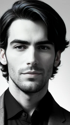Make a French man focus on the face