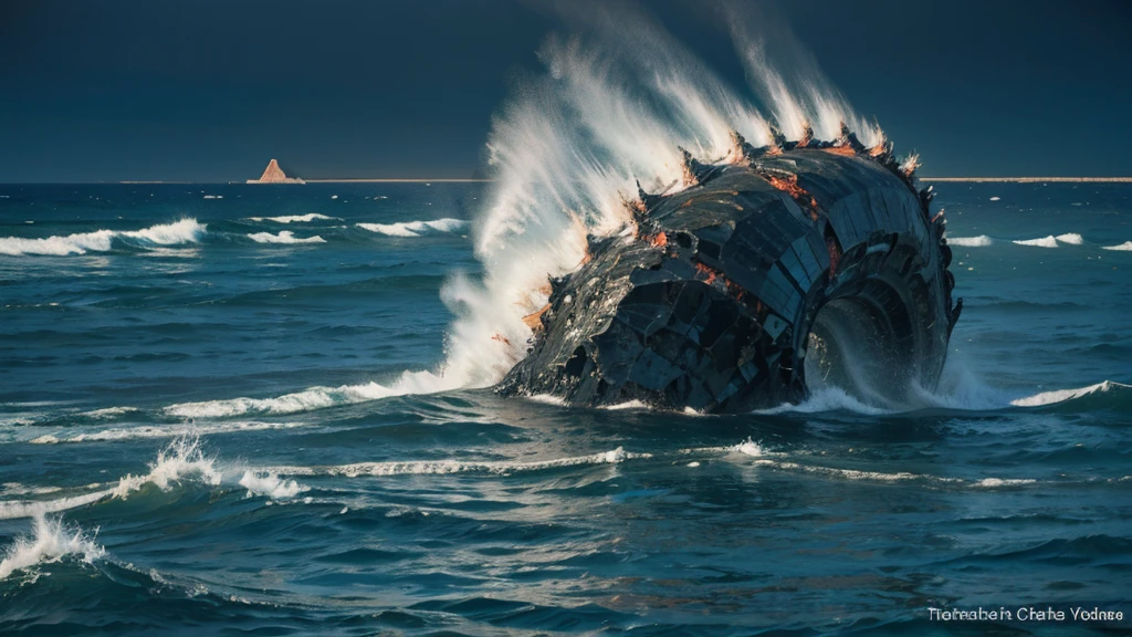 "An ocean of lava where igneous creatures with obsidian scales swim."