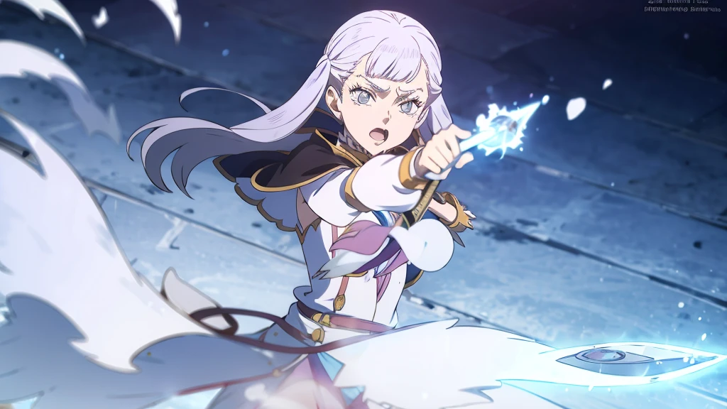 anime styling, Noelle Silva Black Clover, water handling, elements of magic