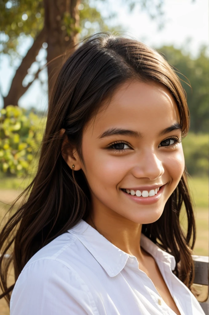A girl with sweet smile