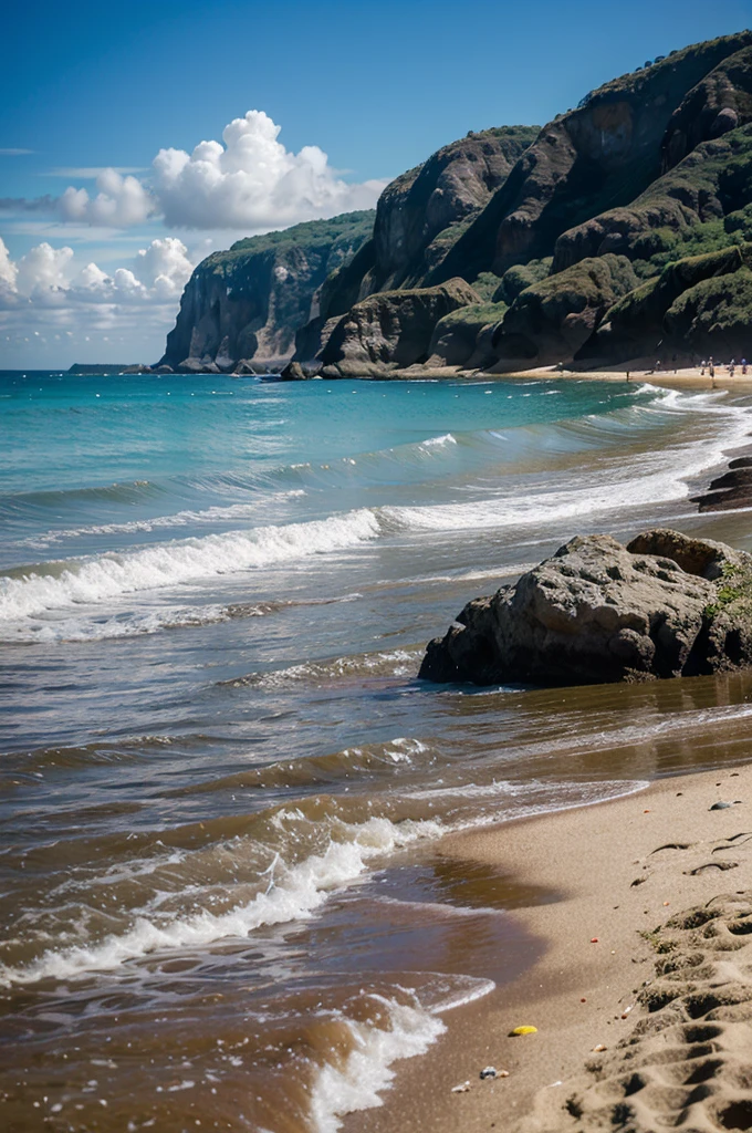 Psychedelic Beach Landscape