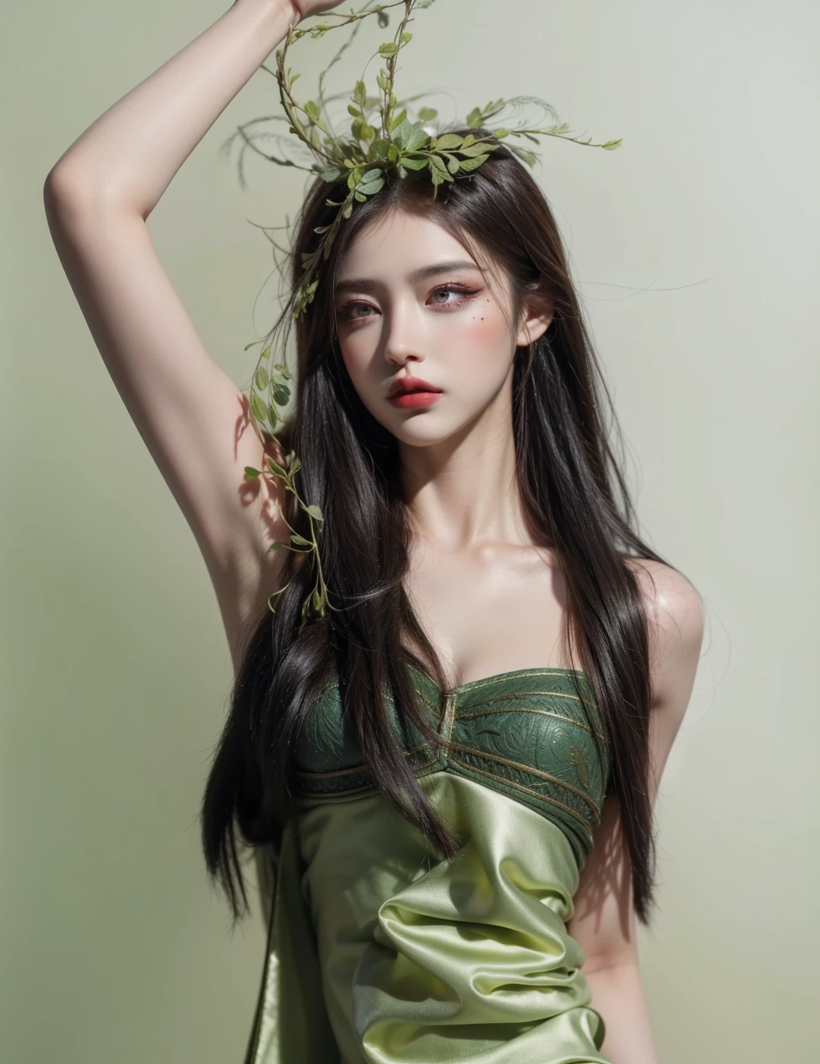 Royal princess,Extremely detailed, Delicate face, Stock Photography , Portrait 400, F1 Camera Lens.6, rich and colorful, Surrealism, Realistic textures, Dramatic Lighting, Thin Film Distiller 800 (8K, original photo, Better quality, masterpiece: 1.2), Extremely detailed, (Extremely delicate skin: 1.2), 8K ultra high definition, SLR camera, Soft Light, high quality.Fire Queen,Blue pupils,Wear red lipstick,Have a tattoo,The tattoo is very three-dimensional,Gorgeous and intricate tattoo designs,Dark eyeshadow,y thick lips(Red lipstick),