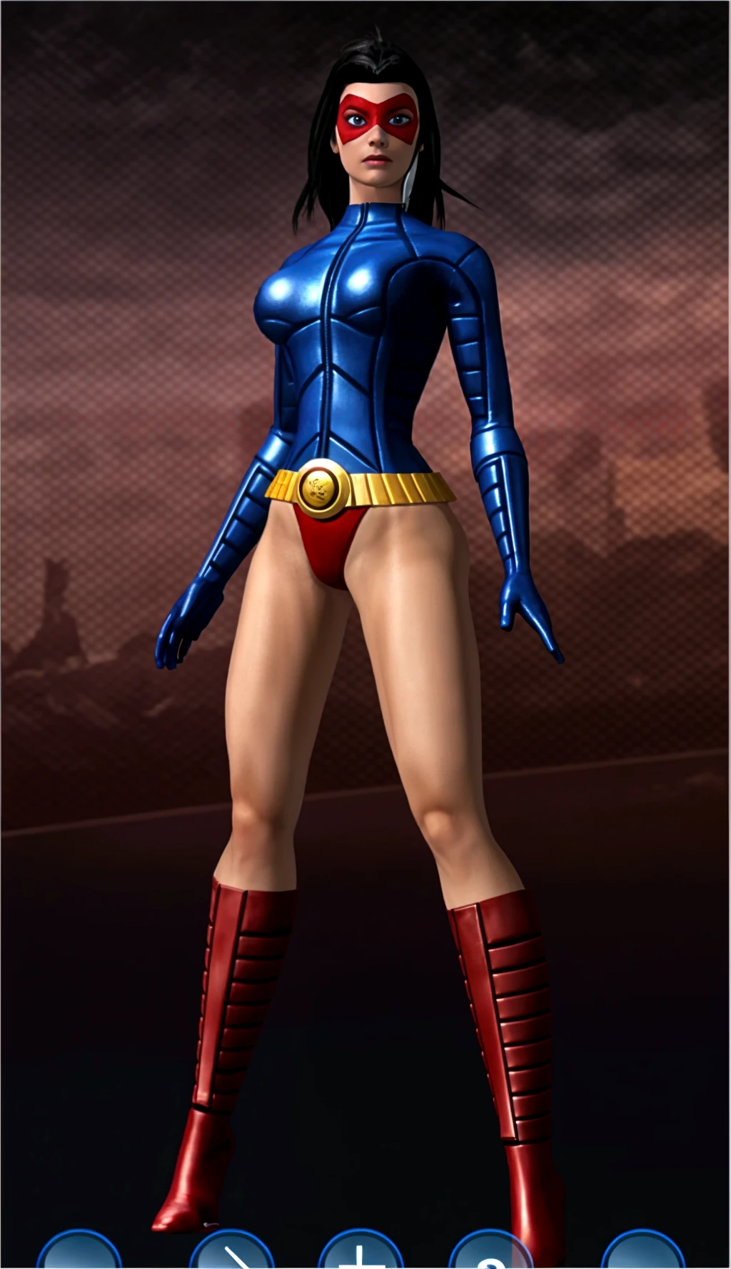 Masterpiece, Best Quality, Highly detailed, illustration, absurdres, street fighter, doll suit, shadaloo doll, nazi saluting, military, military saluting, salute, 3girls, Team Squad, expressionless, blank eyes, looking at viewer, red gloves, emotionless, black latex, corrution, zofa suit, zofa soldier, mind control, female combatant, full body, hypnotized, standing, standing at attention, unhappy trance, full body suit, leotard, perfect female body, belt, blue reflection, Kasuga Shiho, black hair, blue eyes