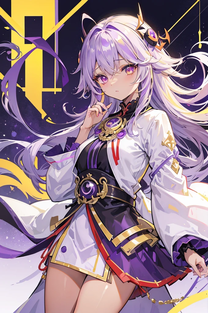 Prinz Eugen、Yae Miko、((archeron))
((Right eye is yellow、Purple left eye:1.5))、
((Highest quality))、((Highly refined))、((Super detailed))、
((Sparkling Eyes))、((Ultra-high resolution))、((Ultra HD))、
masterpiece、Detailed hands、
One woman、Only one person、solo、
((Brown skin))、((Tan Skin))、Ahoge、
messy hair、Super long hair、
View the model from the front、