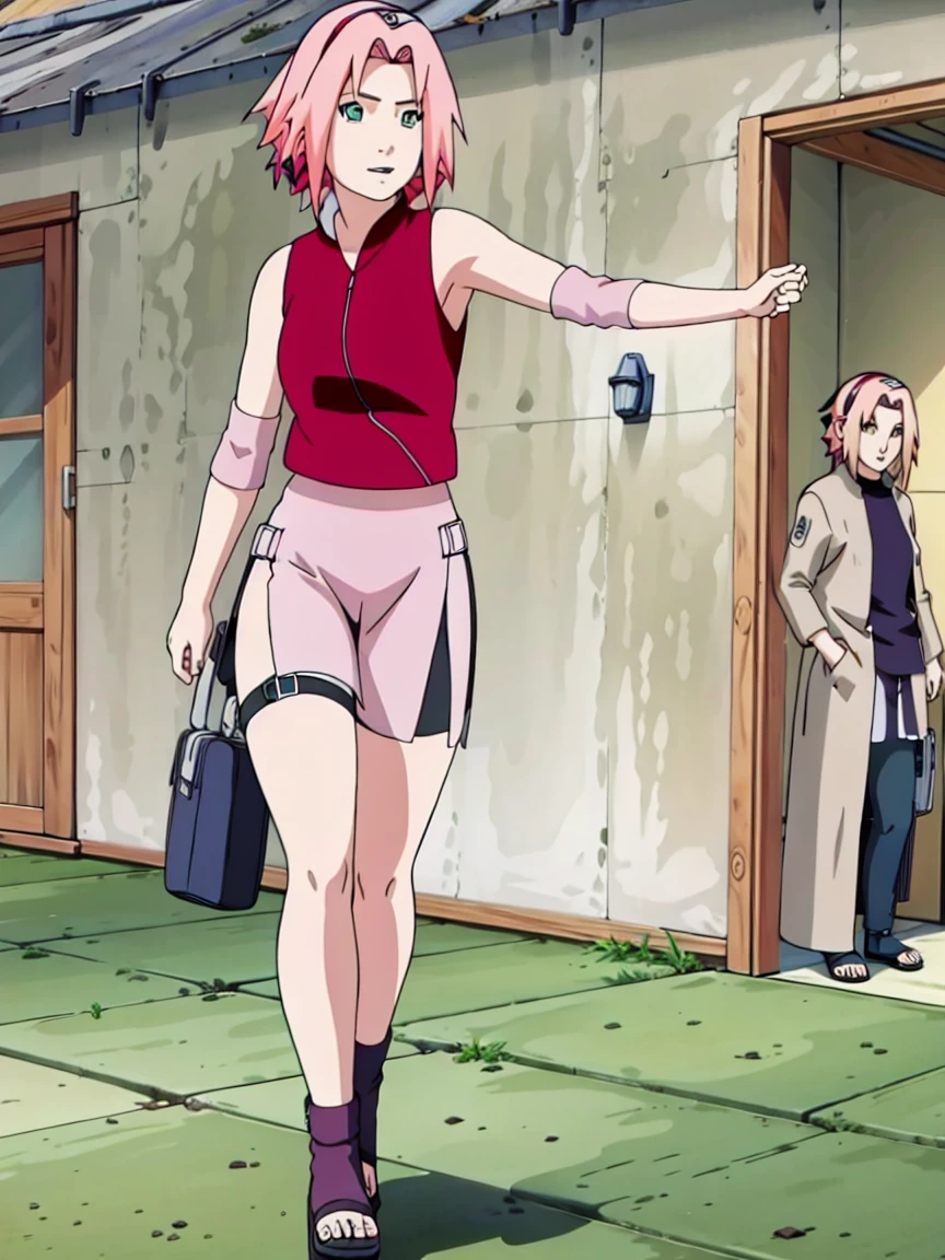 Sakura Haruno nude,wide hips,abdomen,sexy ,In the house,NSTDA,(( naked,Shirt handle,full body,skirt handle, Removing, in the room,open shirt,nipple))