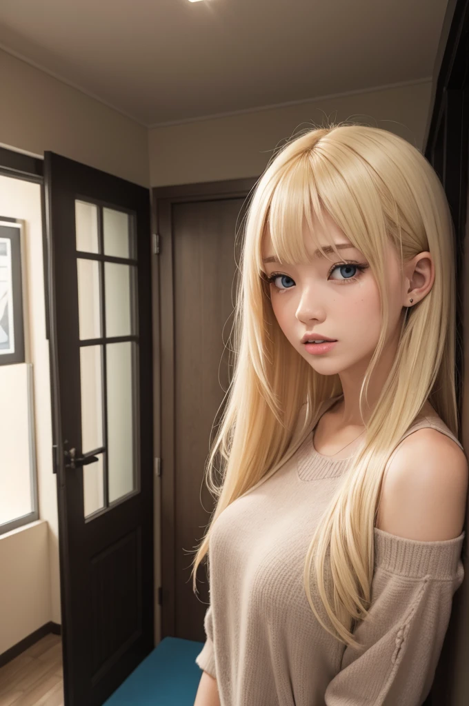Blonde give room