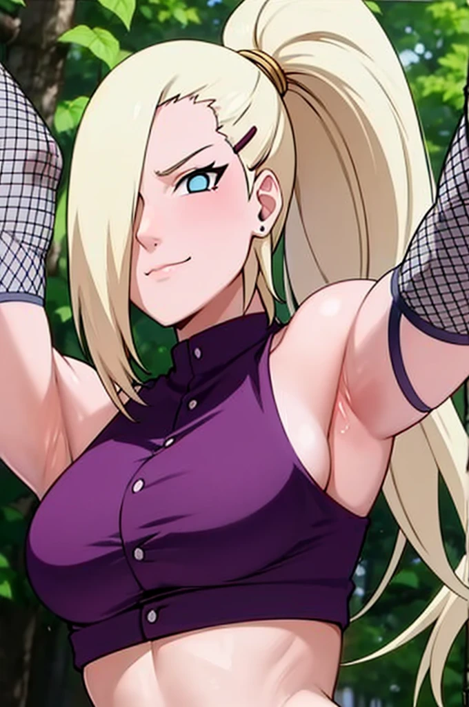 masterpiece, best quality, very aesthetic, absurdres, bending over onto mans lap, giving man blowjob, blowjob pov, man’s penis, giant veiny dick
yamanaka_ino, naruto_(series), naruto_shippuuden,blonde_hair,long_hair,  high_ponytail,  hair_over_one_eye,  blue_eyes, bare_shoulders, purple crop_top, earrings, Fishnet elbow pads, jewelry, large_breasts,  midriff, purple skirt, Fishnet stockings,  thighhighs,  smile, solo, standing, in park,looking_at_viewer, sexy pose, playing with man’s cock, big , cleavage hanging, bending over, sucking man’s cock, pov blowjob, 