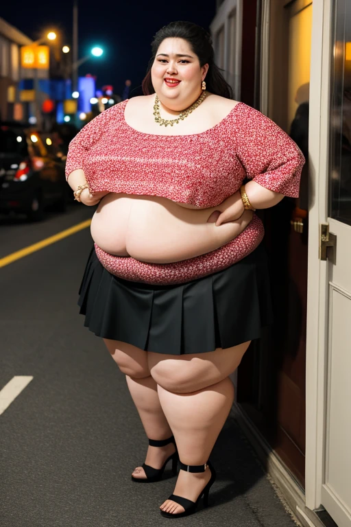 (((Photo Composition))), gravure, highest quality, Ultra detailed, Realistic, Very detailedskin, Perfect Anatomy, (Japanese MILF),80 years old, big breasts, Mature Woman, Sexy, Chromo White Skin, View your viewers,(((obesity))),(Double chin),(Sagging breasts),((Big belly)),((chubby face)),Thick arms,thick upper arms,Thick legs,Pussy juice,long hair,Facial wrinkles,make up,(hair ribbon),(cosplay),garter belt,pantyhose,coat,frill bra,frill panties,((brown hair)),solo focus,from below,show off panties,(pov:1.4),orgasm face,((amusement park)),sweaty skin