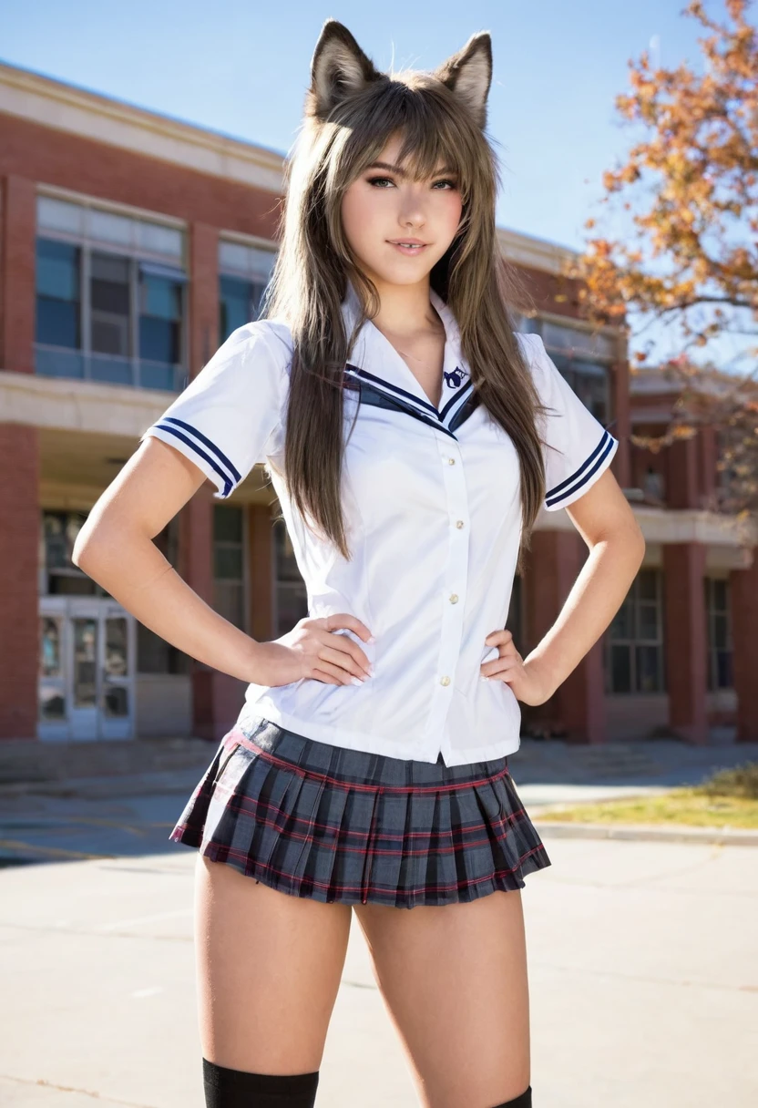 Sexy hot high school wolf girl 