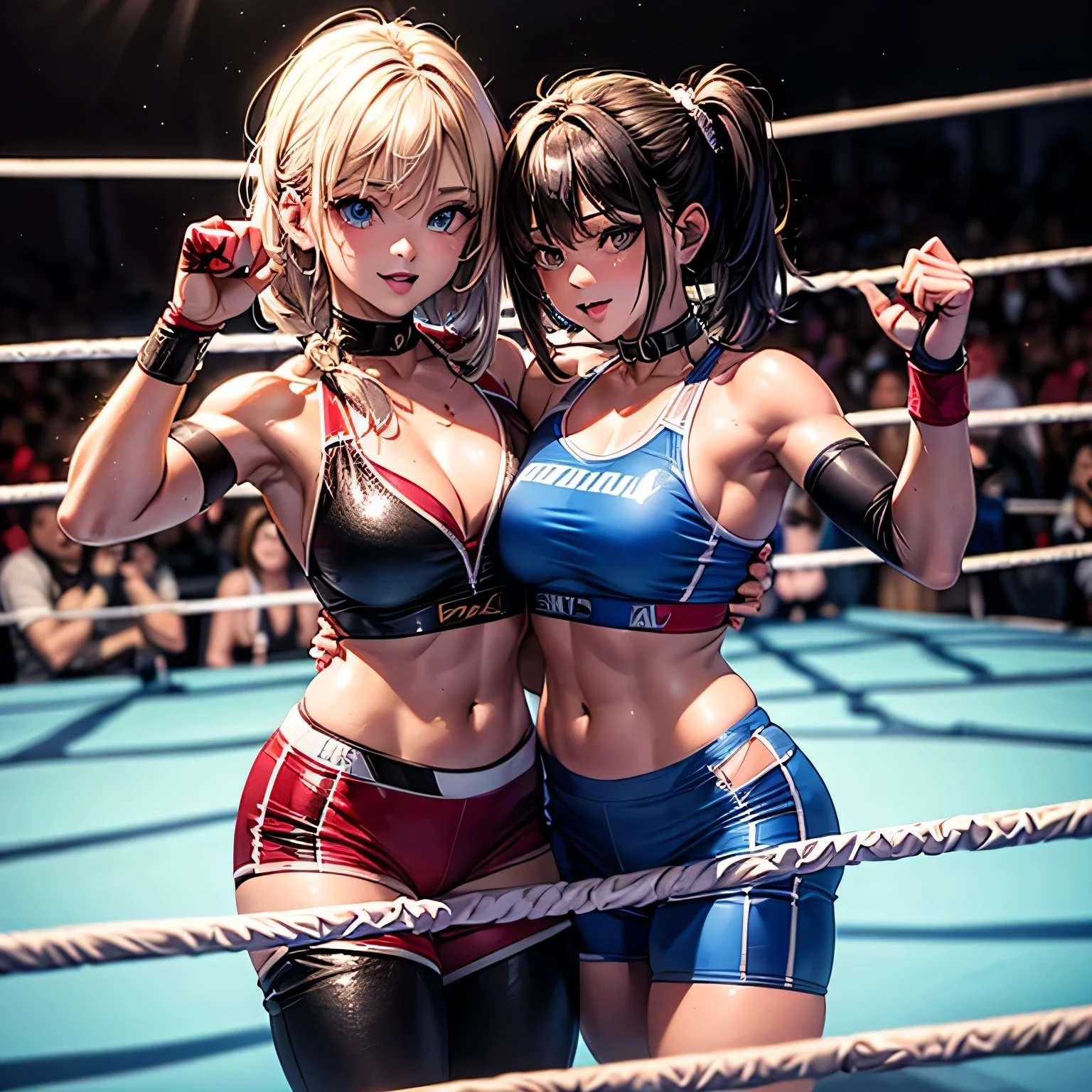 (masterpiece, best quality, ultra detailed), Women's Pro Wrestling Matches,