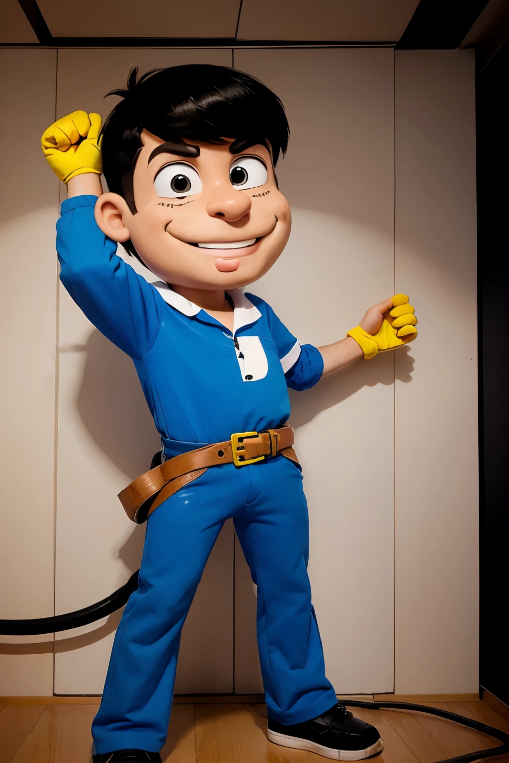 Technician tigo cartoon man
