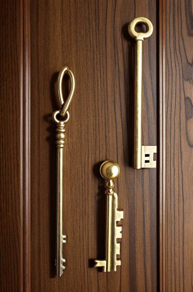 Key-shaped birthday cake (modern door key)