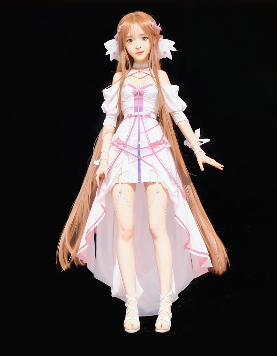 a cartoon image of a woman in a white dress with a sword, asuna yuuki, sao style anime, asuna from sao, rei hino as a princess, sao, anime goddess, madoka kaname, holo, humanoid pink female squid girl, anime girl named lucy, best anime character design, ethereal anime, sword art online, female anime character