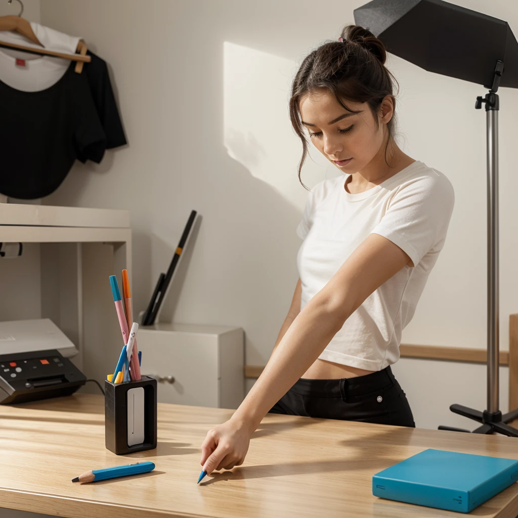 A pencil that is uniform, that has ergonomic with animal eraser (just the image of the pencil)