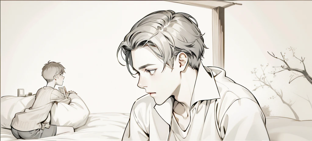 There are two 16 year old boys facing each other.
