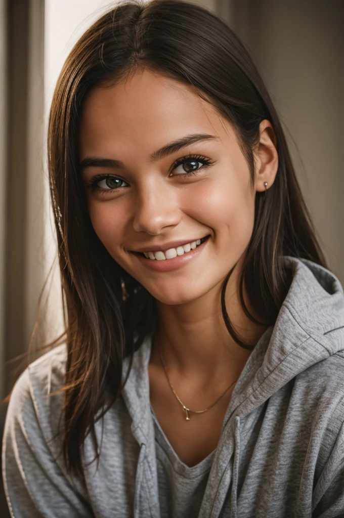 A girl creepiest smile