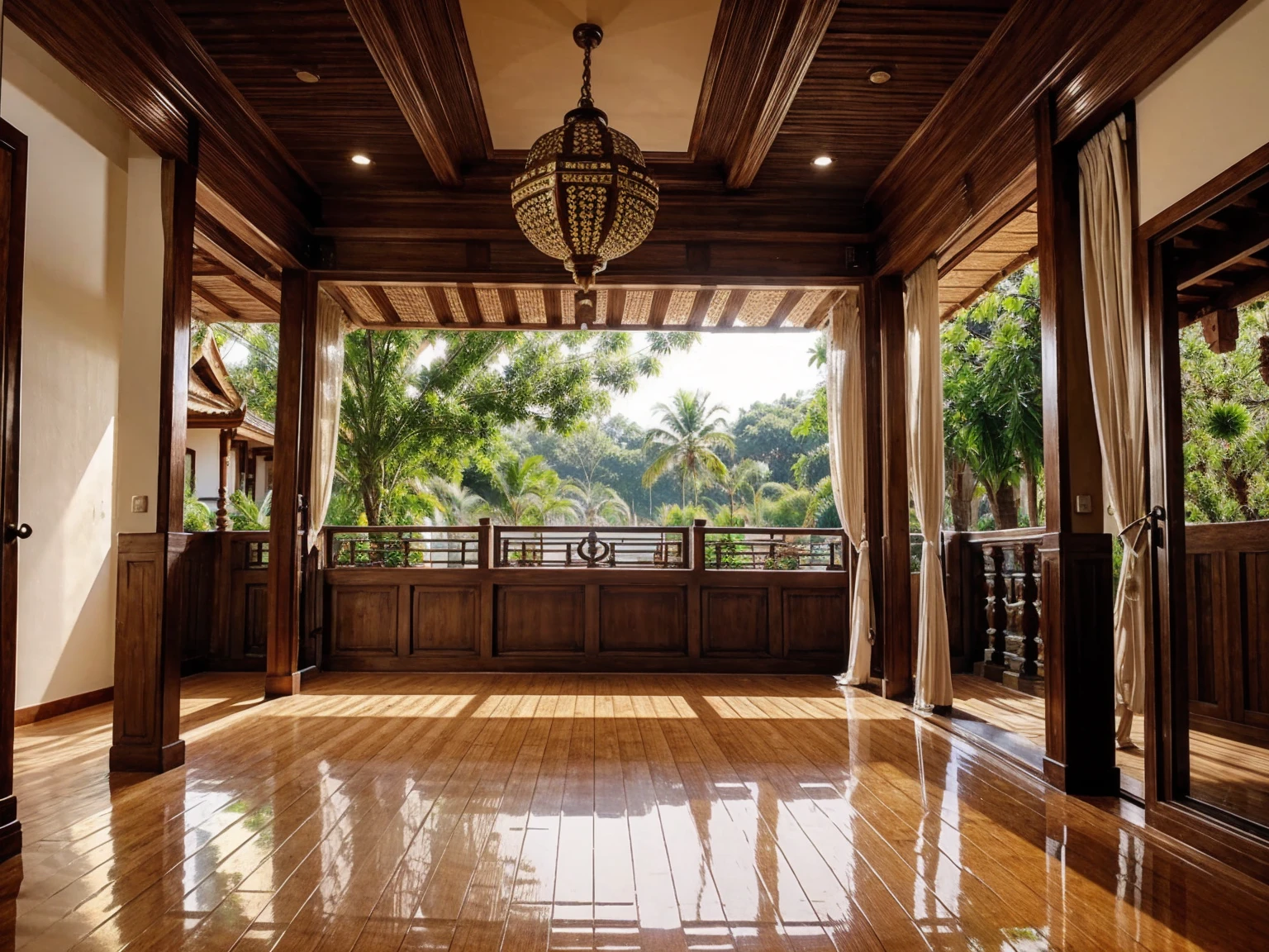 Build a classic style home with Thai style decorations.
