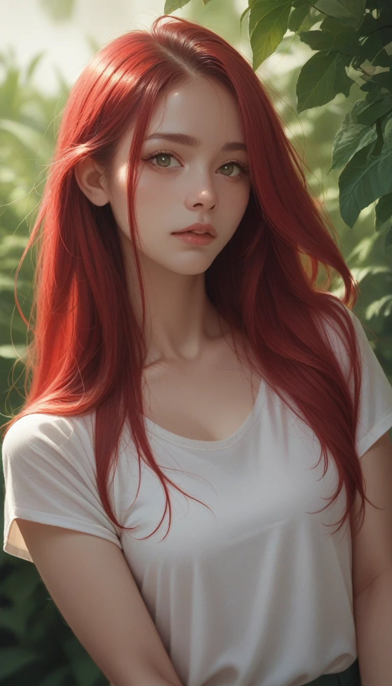 Green Hair, Red hair, green and Red hair