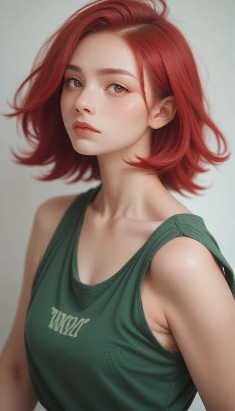 Green Hair, Red hair, green and Red hair