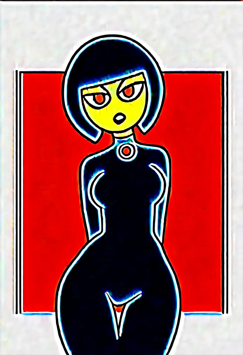 punctuation_9  
punctuation_8_acima  
punctuation_7_acima  
punctuation_6_acima  
punctuation_5_acima  
punctuation_4_up 1girl, Bblack hair, darkskin, thick lips, long eyelashes, Severe expression, standing, Blunt bangs, grown-up, 独奏, breasts big, grown-up, skinny, arched back, tight slit, wearing clothes (dressed as a black cat), Room Background 1.2, simple background, innocent, kind, adorable, (dressed as a black cat) with a big chest,(darkskin),anime cel shaded, breasts out and sfw, Kantai Collection Style, anime moe art style, whitegloves, seductive anime girl (dressed as a black cat), purple spiral eyes, White background, a cartoon image of a woman, Detailed fanart, high resolution commission, high quality fanart, [digital art 4k]!!, our species, (SFW) showing pussy, very detailed.