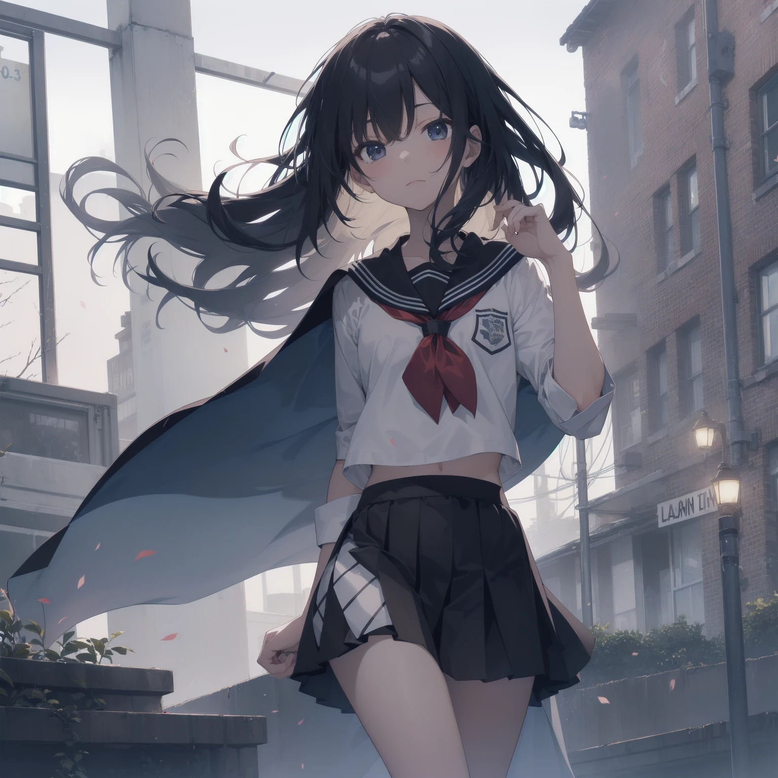 ultra-absurdres-Top quality by artist God, ultra-detailed, high resolution, anime moe artstyle, best anime 8k konachan wallpaper, pixiv contest winner, pool:2810, perfect ???????,break, 1girl, (Please draw a girl walking sleepily to school alone. )break,(Solo,little female, 13-year-old:1.3),Full limbs, complete fingers,a junior high school student, (very short hair), short cut, flat chest, , small butt, small black eyes, beautiful detailed eyes, well-proportioned iris and pupils, expressive eyes, highres detailed hair, soft expression, salor school_uniform, sailor collar, serahuku, bow, pleated skirt,(Detailed Lighting), (Detailed background), in the School commute route. break,super detailed skin, Best cinematic lighting powered by famous artist, 8k,beauty illustration,photoshop_(medium),very aesthetic,break,((artist:kotorai )), artist:clamp ,artist:carnelian ,artist:kantoku ,
