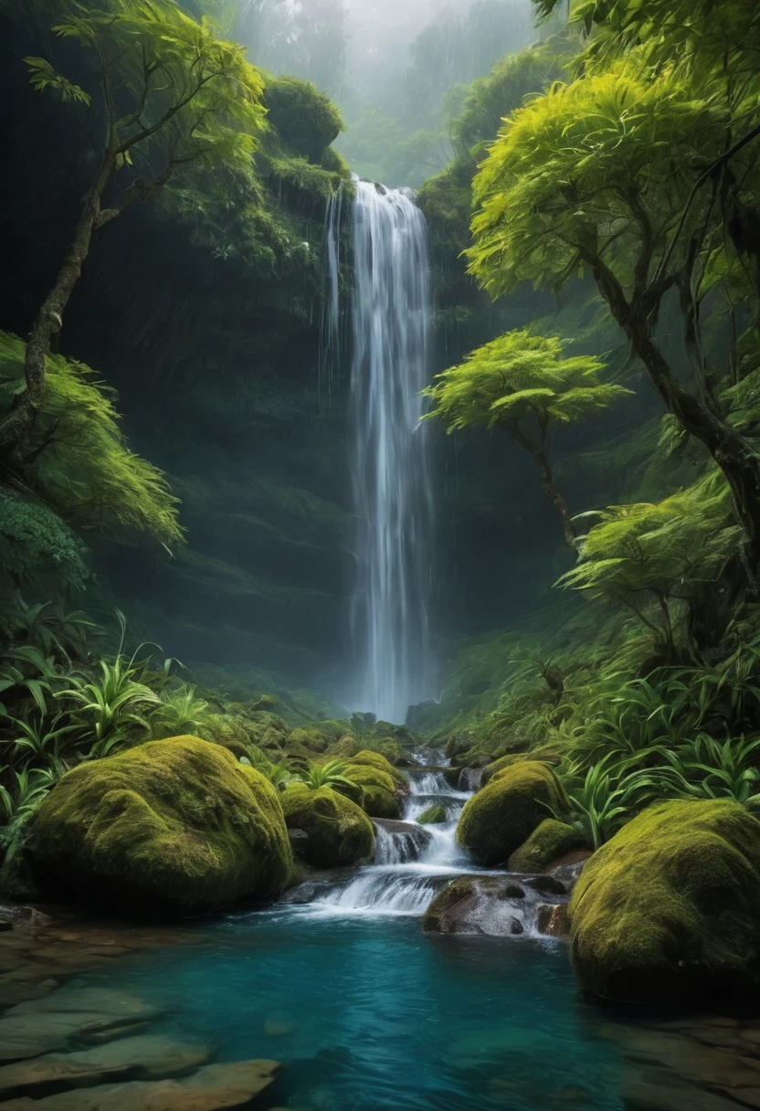 Imagine you are a droplet of water, journeying through Earth's most breathtaking sights. Start in a pristine mountain stream, cascading over moss-covered rocks. Flow through lush valleys where deer drink and wildflowers bloom. Merge into a mighty river, gliding past ancient forests and vibrant cities. Drift through serene lakes, reflecting the sky and mountains. Witness the grandeur of waterfalls, where rainbows dance in the mist. Dive into ocean depths, exploring colorful coral reefs teeming with life. Rise to the sky as part of a majestic cloud, drifting over stunning landscapes. Fall back to Earth as gentle rain, nourishing the soil and bringing life to everything it touches. Describe these experiences with vivid and poetic language."
